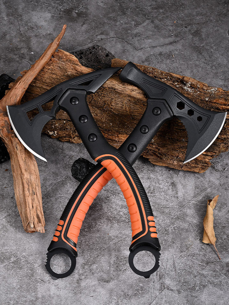 Outdoor Camping Tactical Axe Survival Fire Axe with Portable Small Knife.