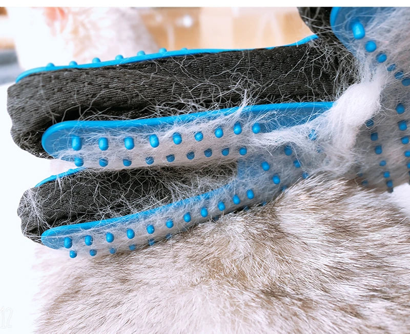 Pet Grooming Glove Hair Deshedding Brush