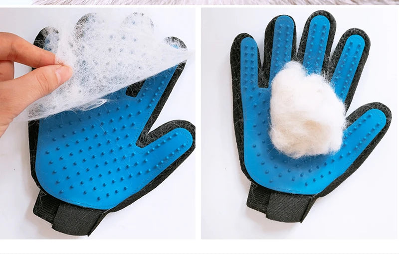 Pet Grooming Glove Hair Deshedding Brush