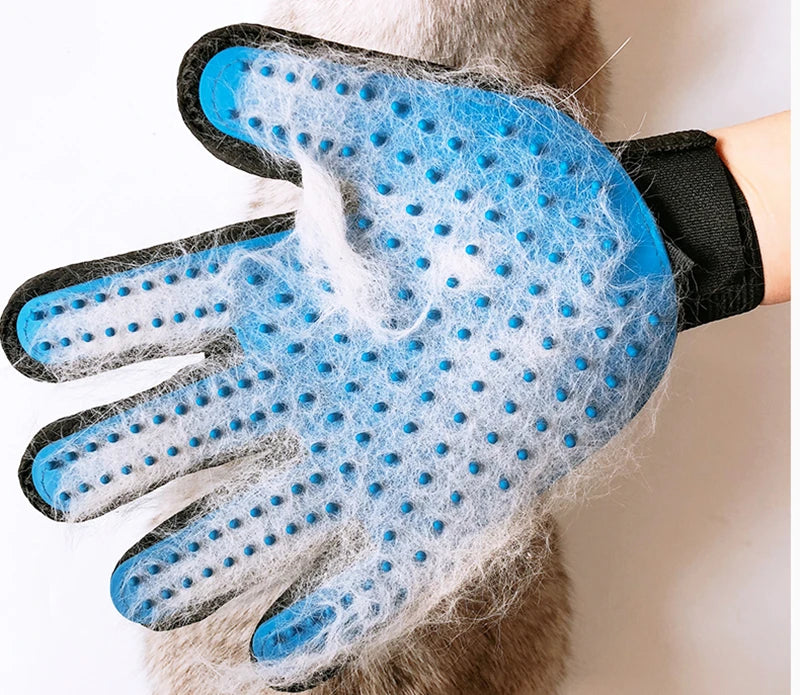 Pet Grooming Glove Hair Deshedding Brush