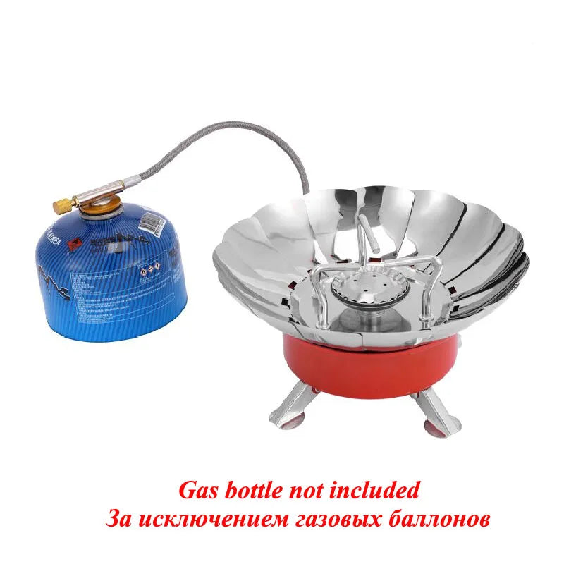 Outdoor Mini Portable Folding Heater Camping Gas Stove Wind Proof