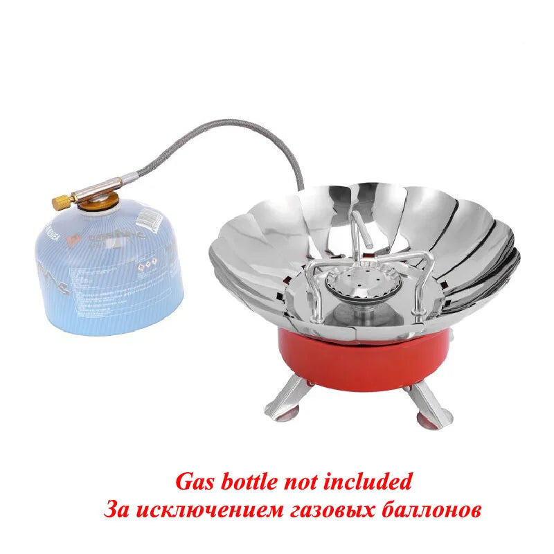 Outdoor Mini Portable Folding Heater Camping Gas Stove Wind Proof