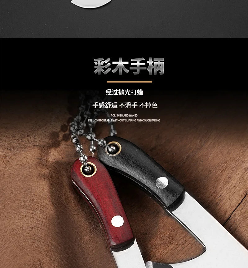 Mini Axe Knife Cutting Tool Gift Keychain Pendant