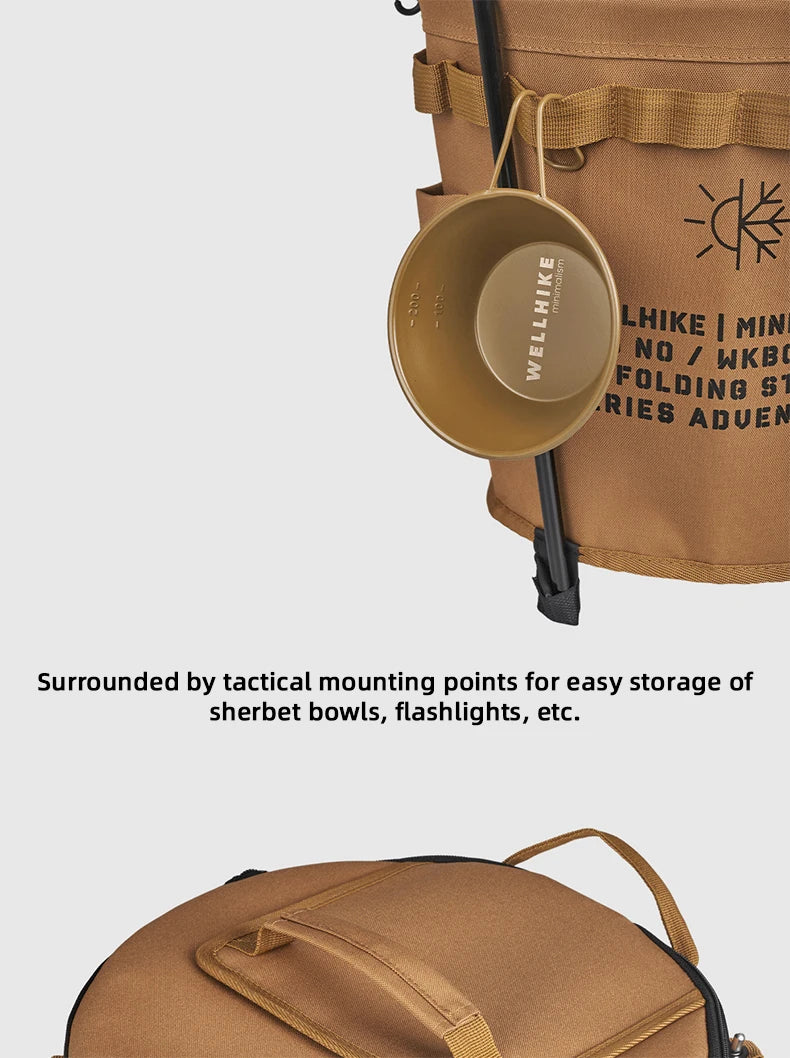 WELLHIKE Portable Collapsible Outdoor Camping Ice Bucket