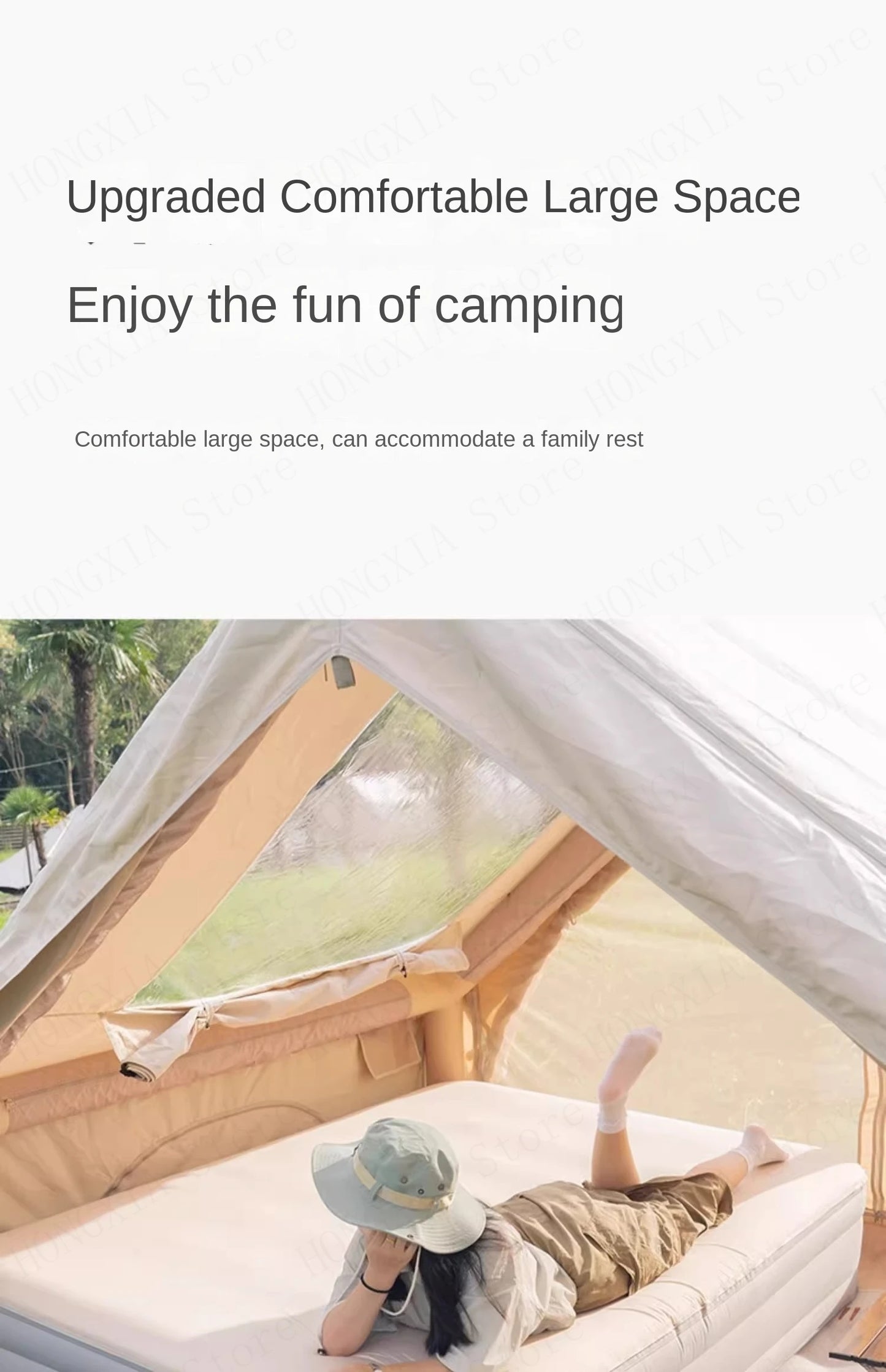 Inflatable Tent Outdoor 6.3m² Cabin Folding Camping Tent