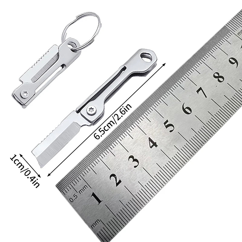 Mini Folding Knife D2 Steel Portable Camping Survival Knife