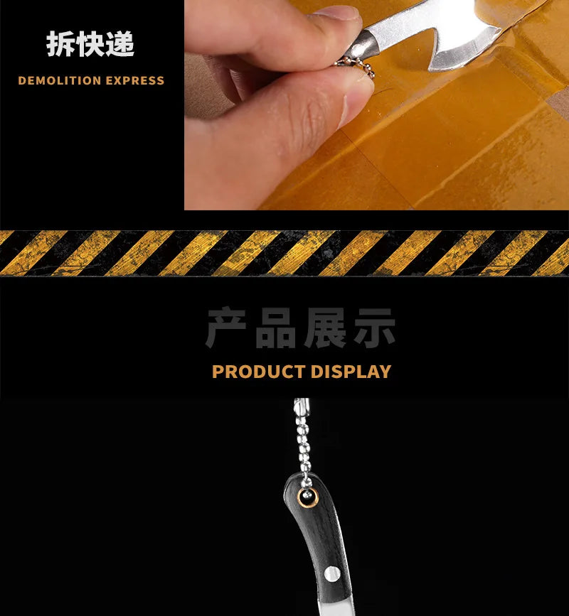Mini Axe Knife Cutting Tool Gift Keychain Pendant
