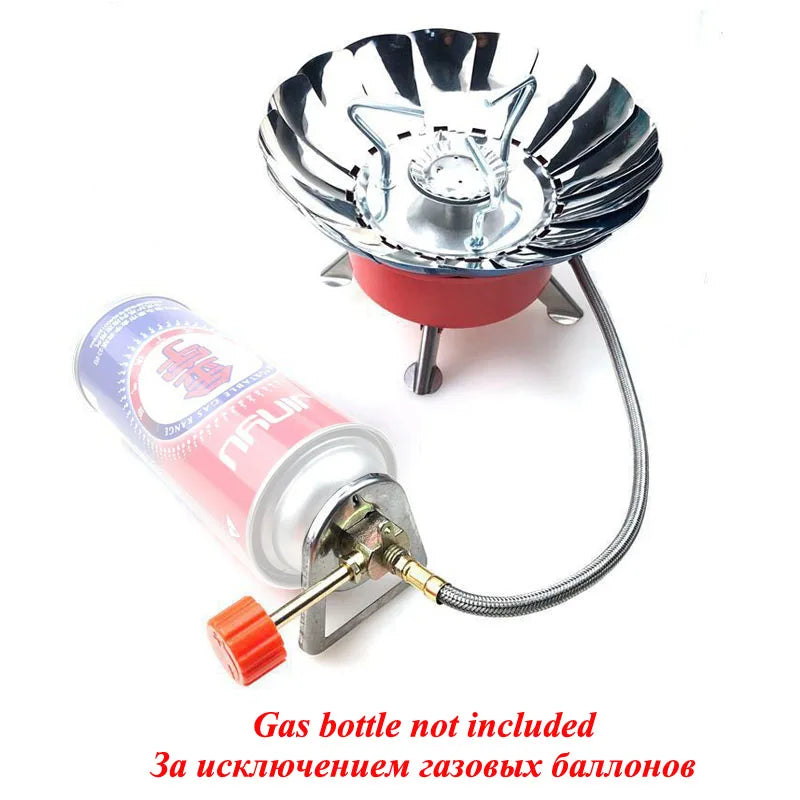Outdoor Mini Portable Folding Heater Camping Gas Stove Wind Proof