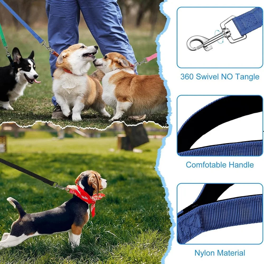 4ft-100ft Nylon Dog Leash Long Leash for Dogs Pet Shop Outdoor