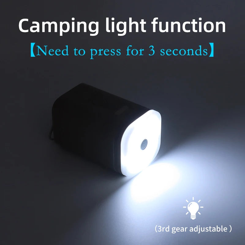 3 in 1 Electric Air Pump with Lights Mini Wireless Compressor USB Charging Inflator/Deflator