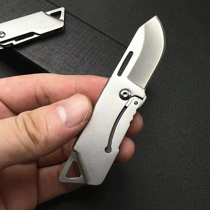 Mini Folding Knife D2 Steel Portable Camping Survival Knife