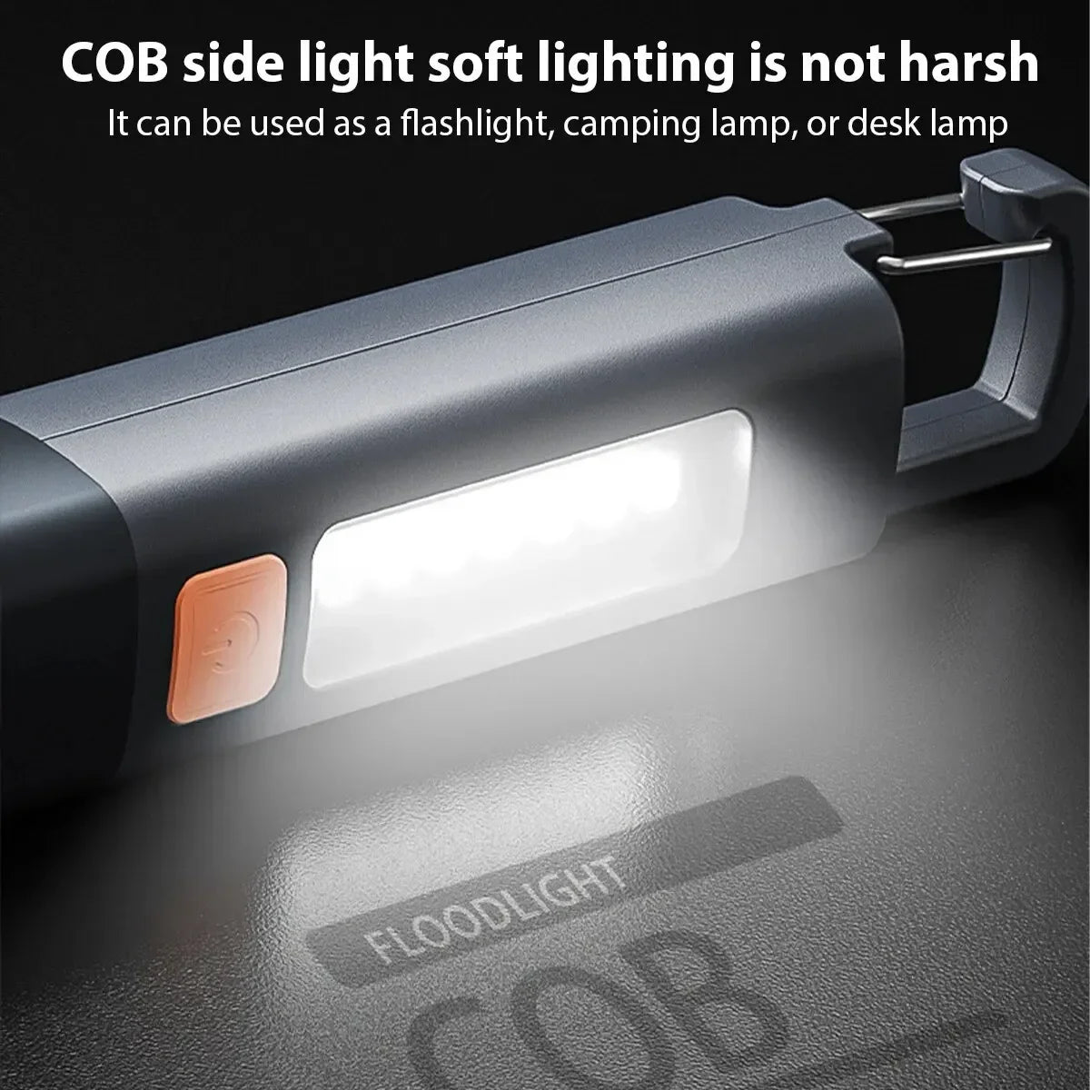 Strong Lighting ABS USB Charging Portable Outdoor Small Flashlight