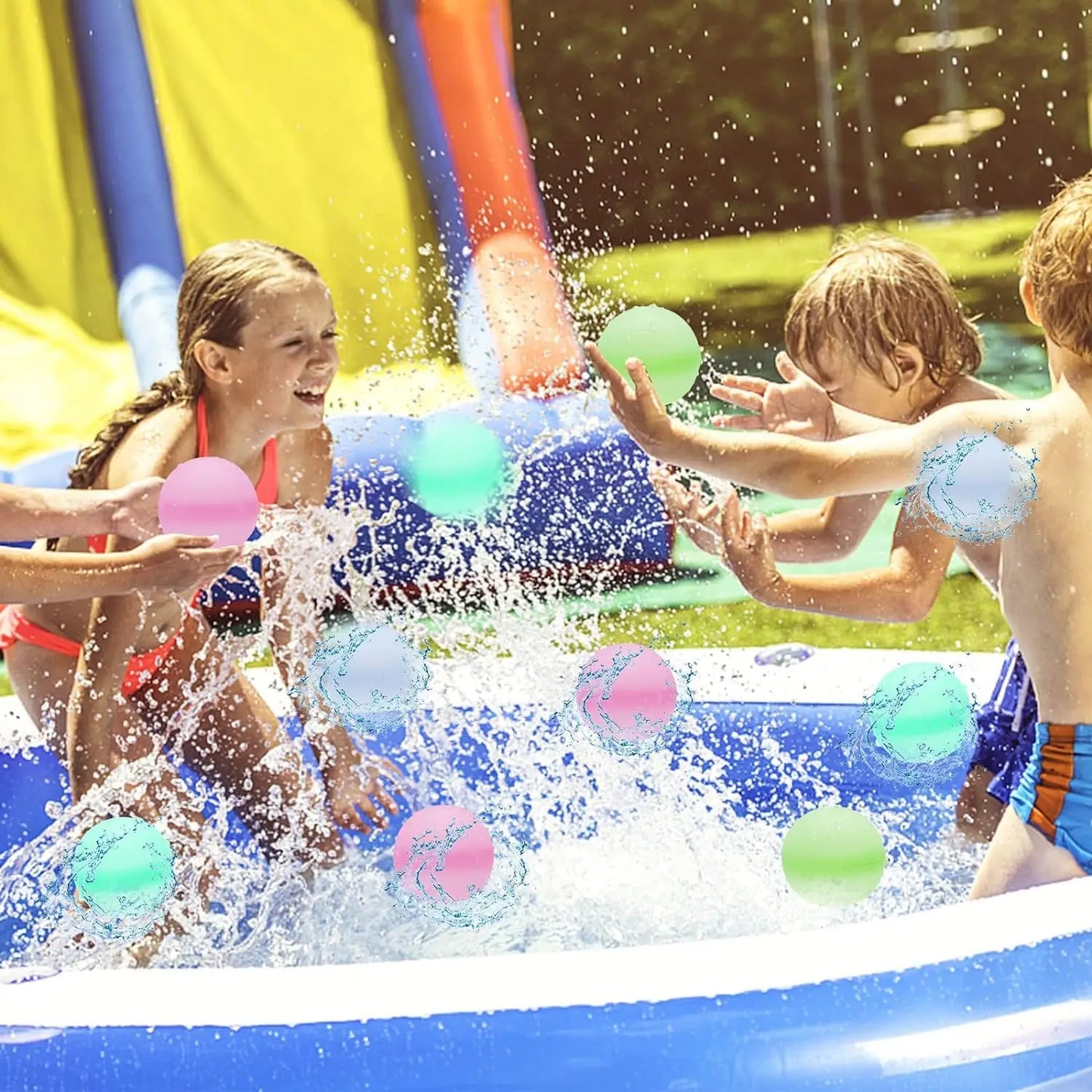 Reusable Water Balloons Toys Silicone Refillable Water Balls