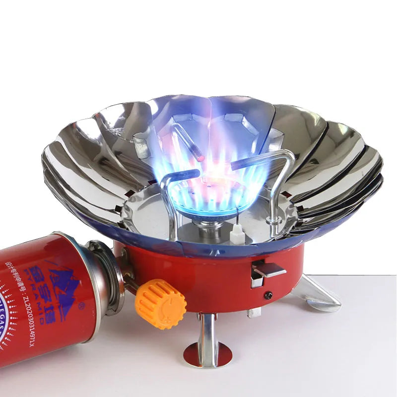 Outdoor Mini Portable Folding Heater Camping Gas Stove Wind Proof