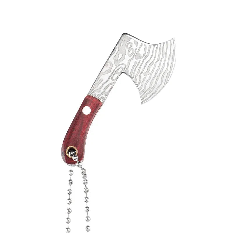 Mini Axe Knife Cutting Tool Gift Keychain Pendant