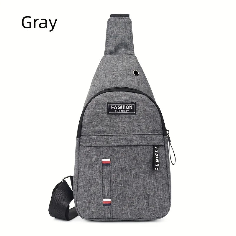 Small Canvas Crossbody Chest Bag
