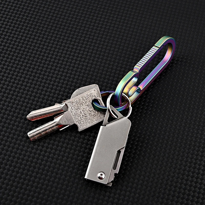 Mini Folding Knife D2 Steel Portable Camping Survival Knife