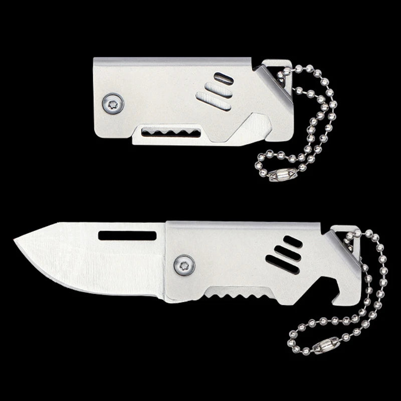 Mini Folding Knife D2 Steel Portable Camping Survival Knife