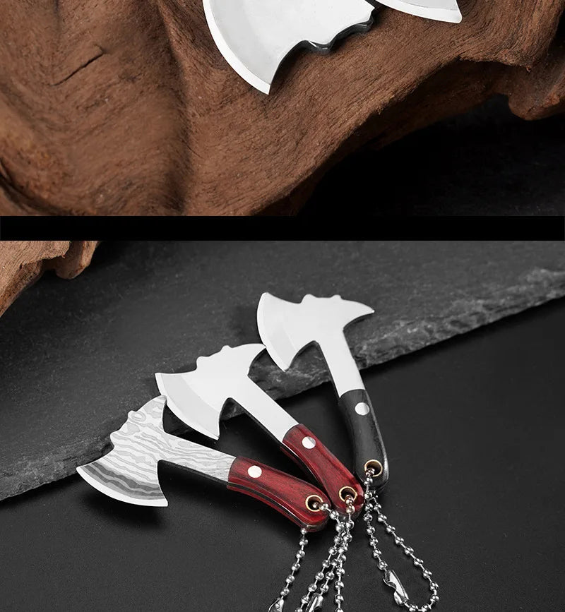 Mini Axe Knife Cutting Tool Gift Keychain Pendant
