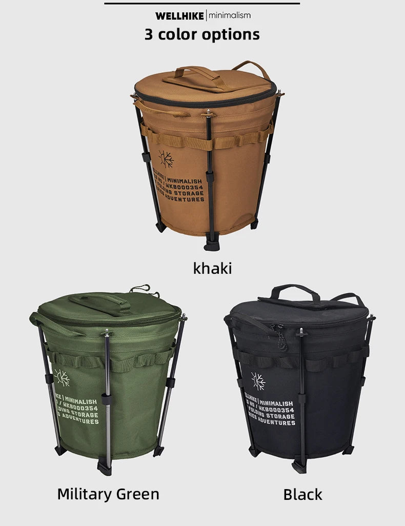 WELLHIKE Portable Collapsible Outdoor Camping Ice Bucket