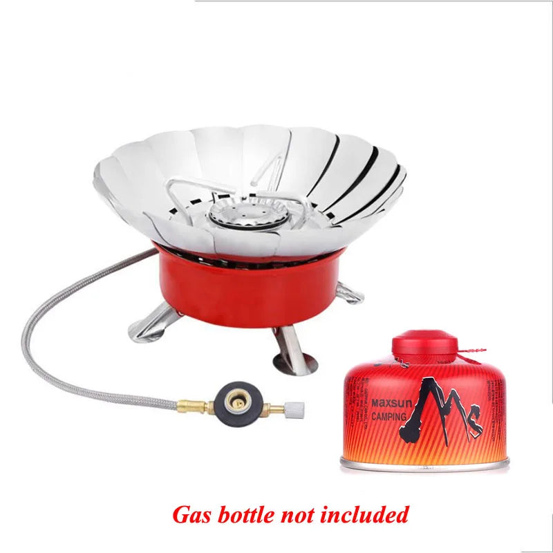 Outdoor Mini Portable Folding Heater Camping Gas Stove Wind Proof