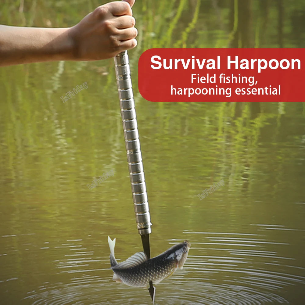 Multifunctional Outdoor Shovel 4-Section Pipe Fishing Folding Shovel Outdoor