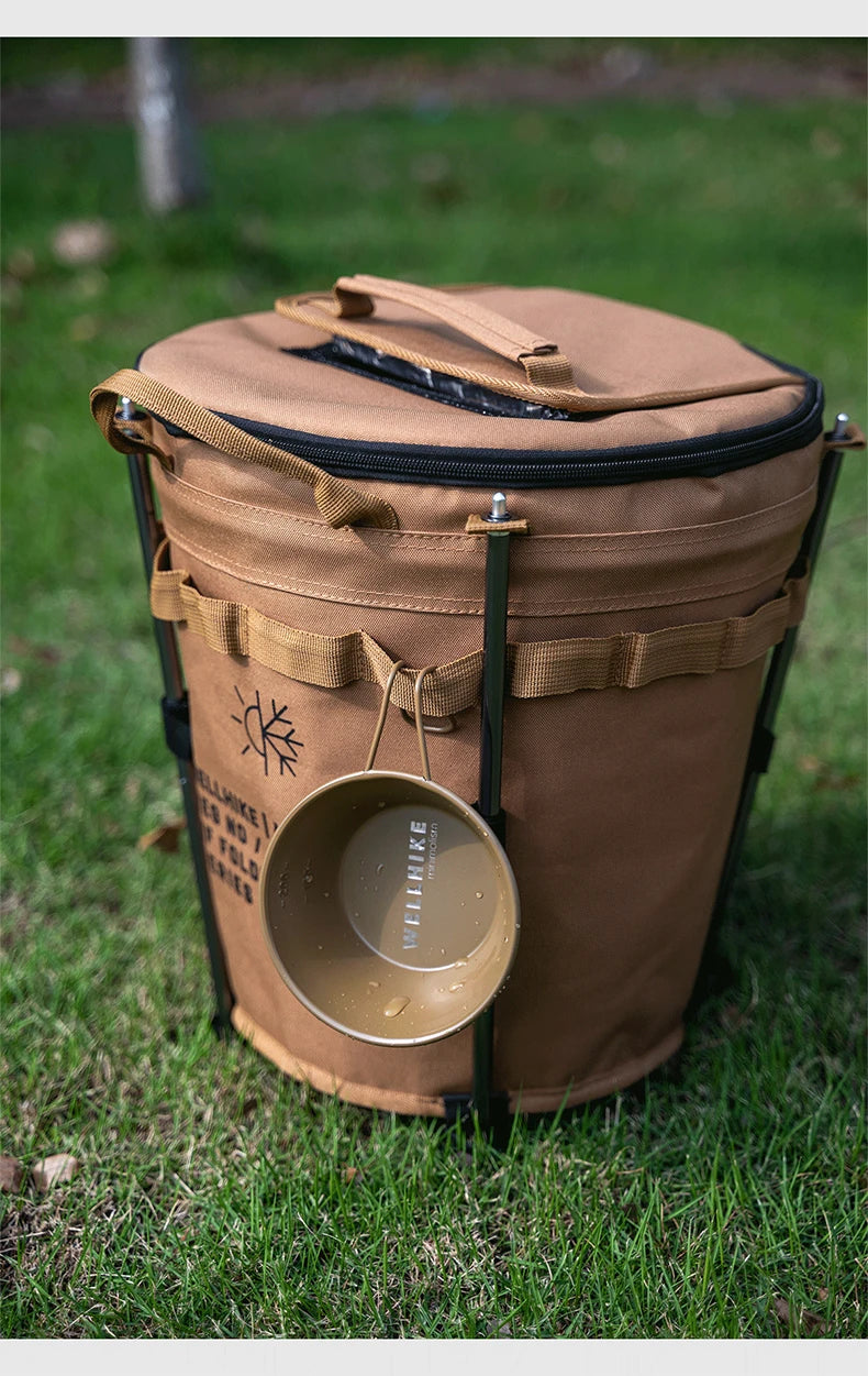 WELLHIKE Portable Collapsible Outdoor Camping Ice Bucket
