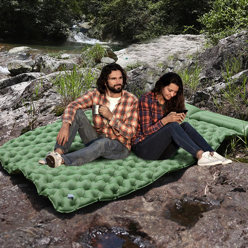 Inflatable Queen sleeping pad for adults