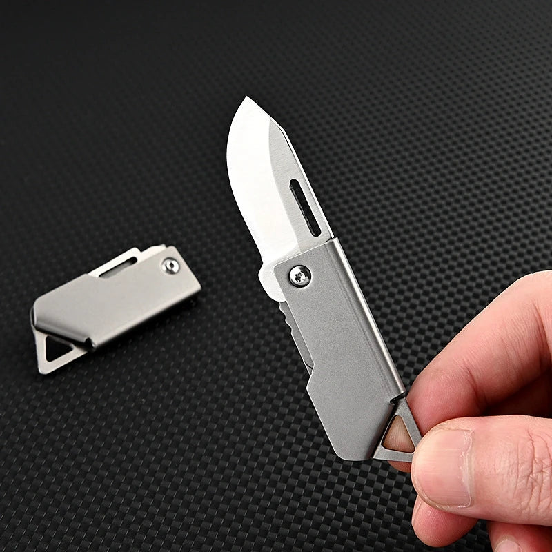Mini Folding Knife D2 Steel Portable Camping Survival Knife