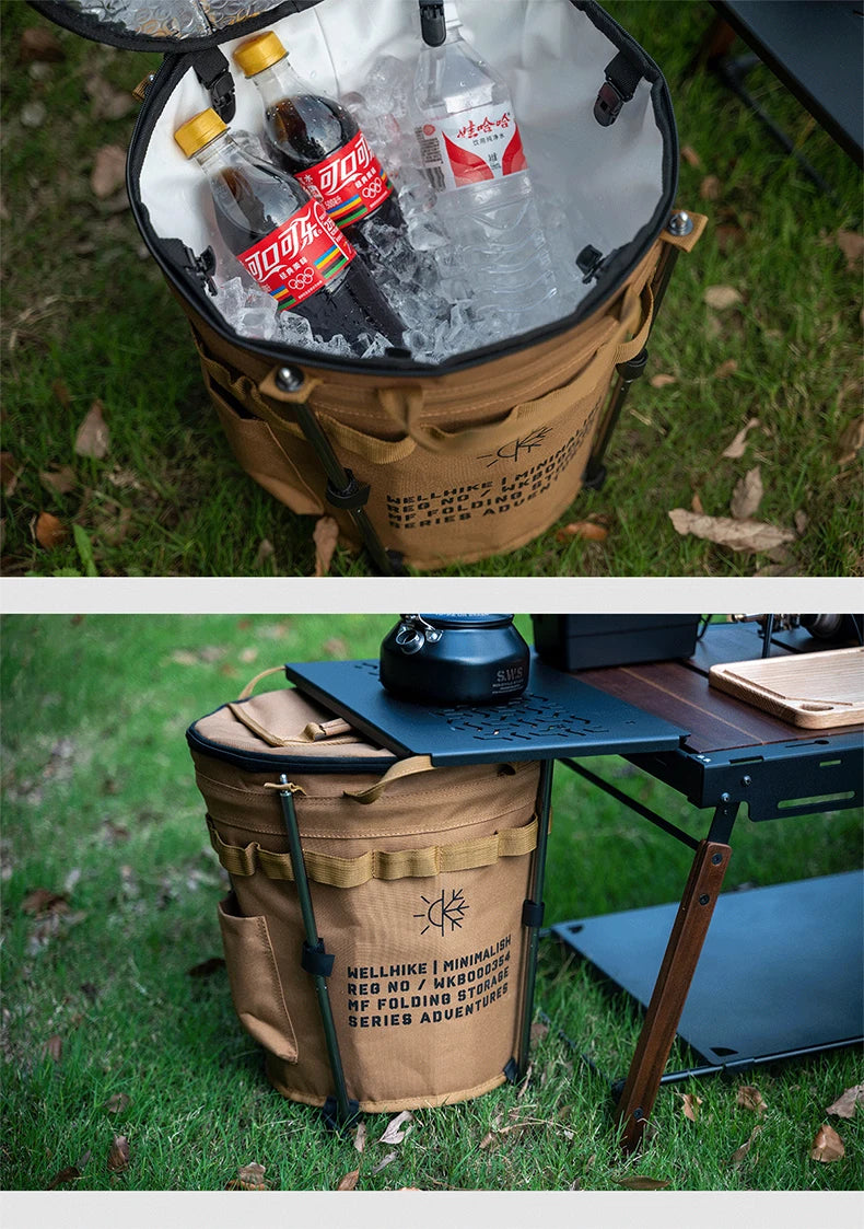 WELLHIKE Portable Collapsible Outdoor Camping Ice Bucket