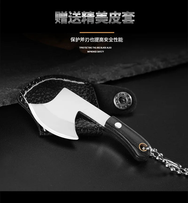 Mini Axe Knife Cutting Tool Gift Keychain Pendant