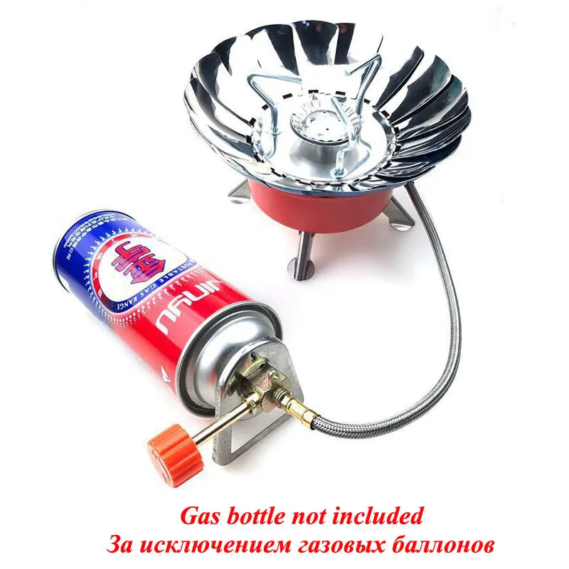 Outdoor Mini Portable Folding Heater Camping Gas Stove Wind Proof