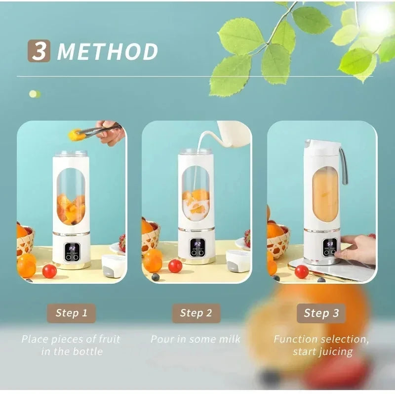 Electric Juicing Cup Portable Wireless Fruit Blender
