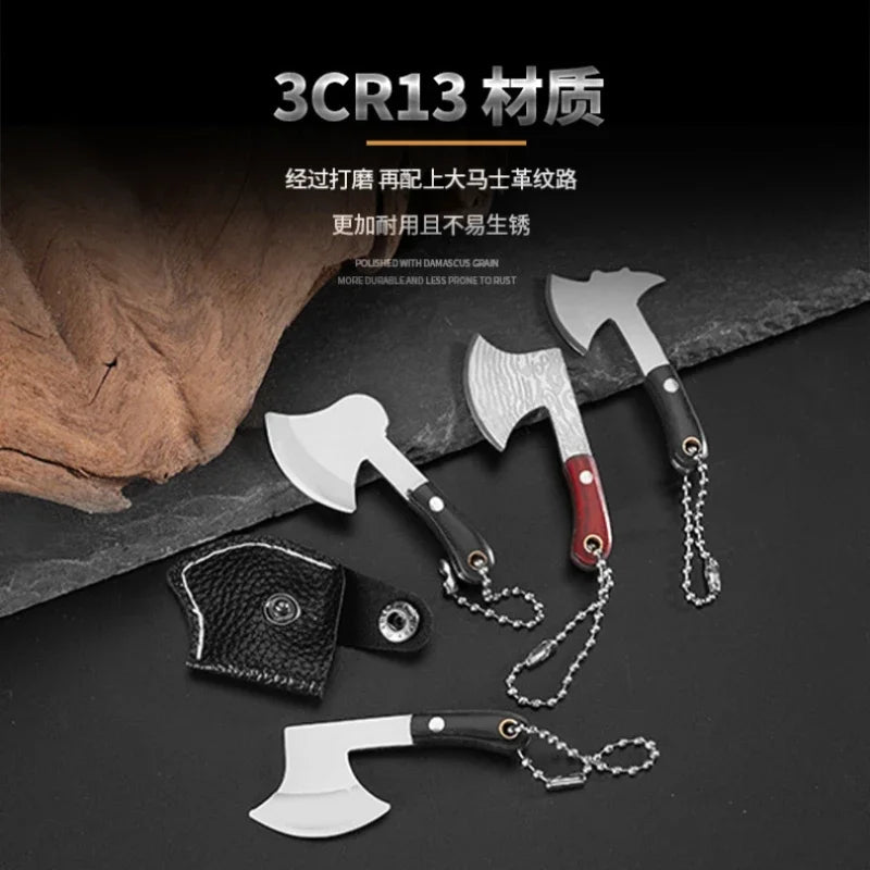 Mini Axe Knife Cutting Tool Gift Keychain Pendant