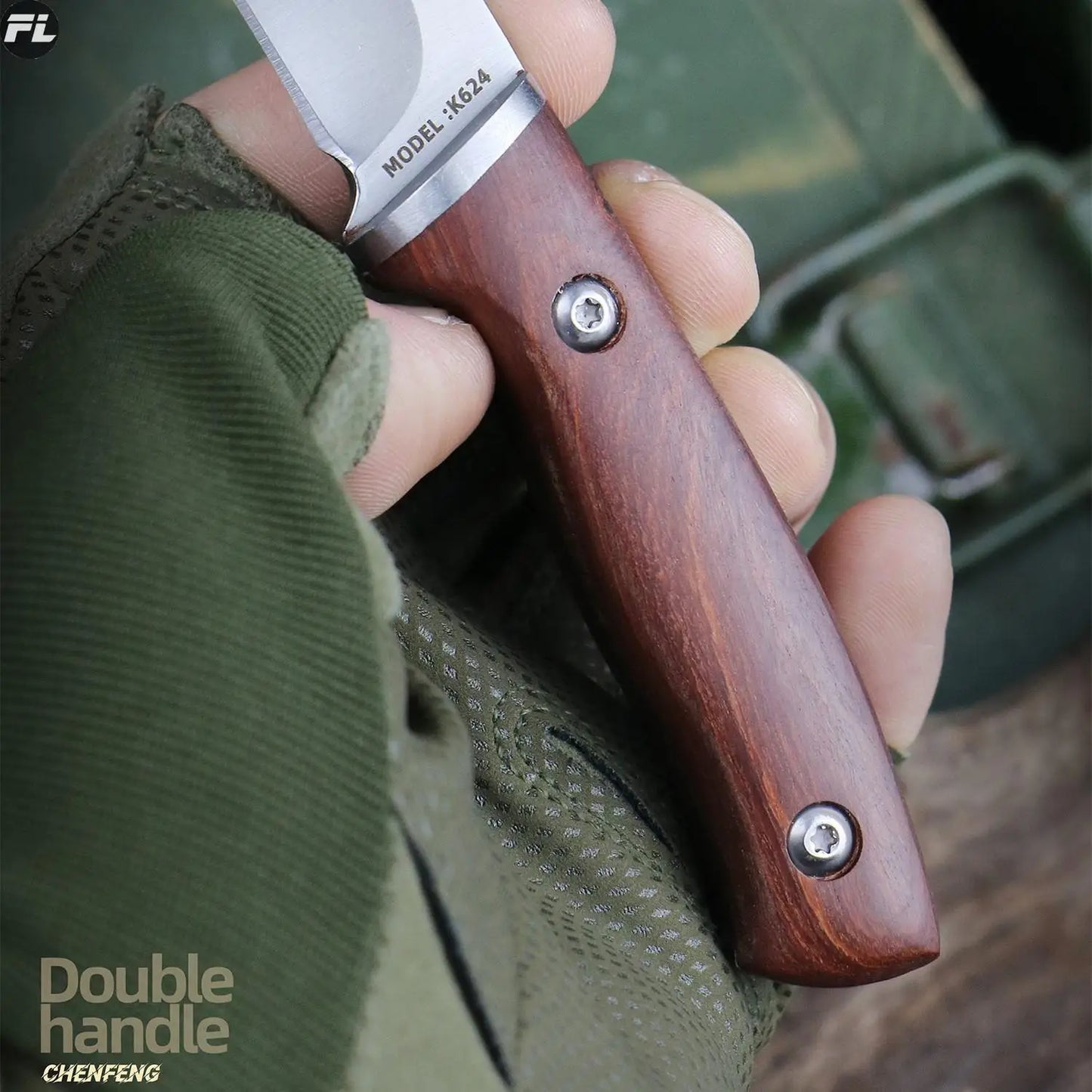 Straight Knife Camping Hunting Self-Defense