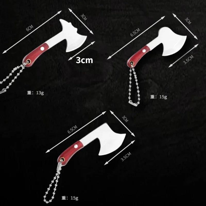 Mini Axe Knife Cutting Tool Gift Keychain Pendant