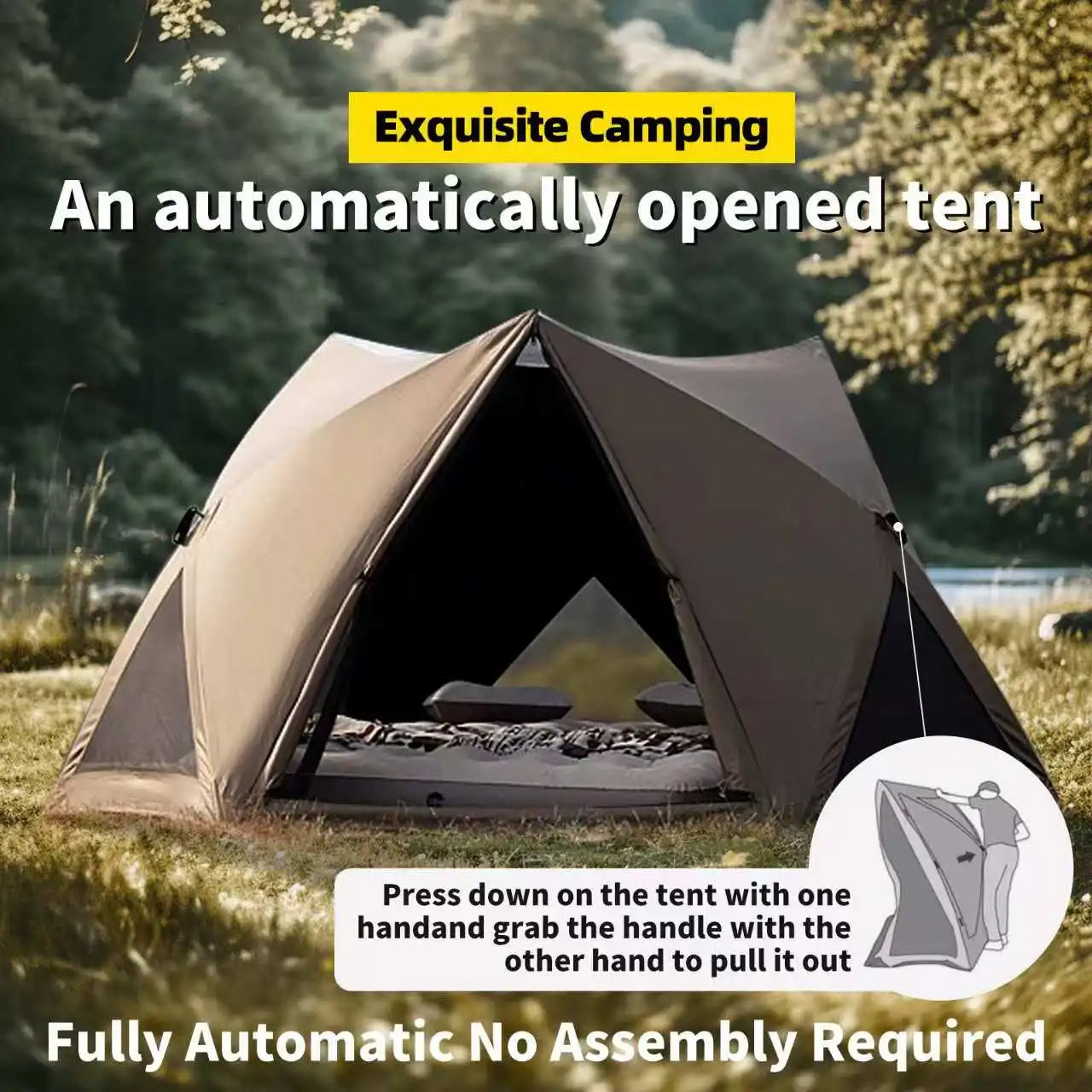 quick-open tent outdoor portable folding camping tent
