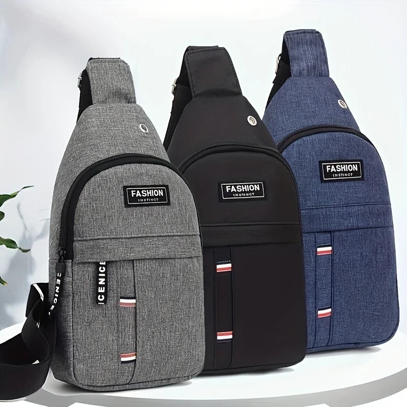 Small Canvas Crossbody Chest Bag