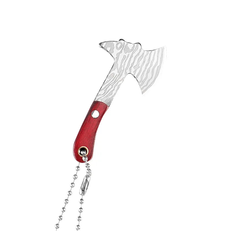 Mini Axe Knife Cutting Tool Gift Keychain Pendant