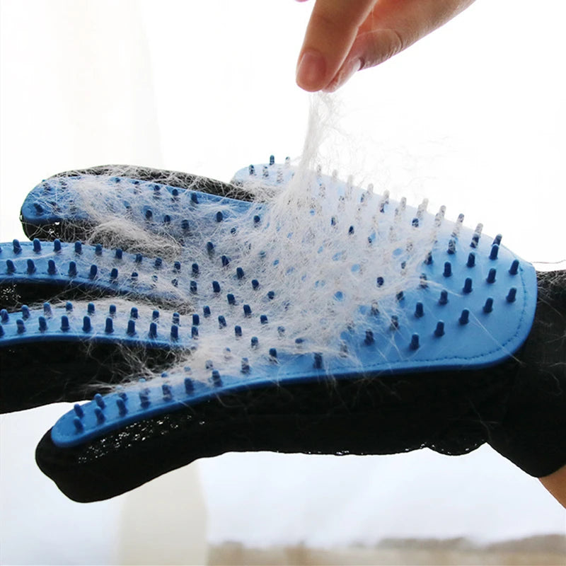 Pet Grooming Glove Hair Deshedding Brush