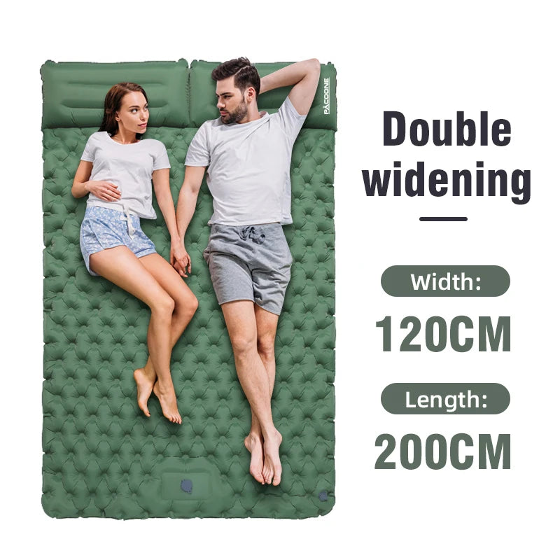 Inflatable Queen sleeping pad for adults