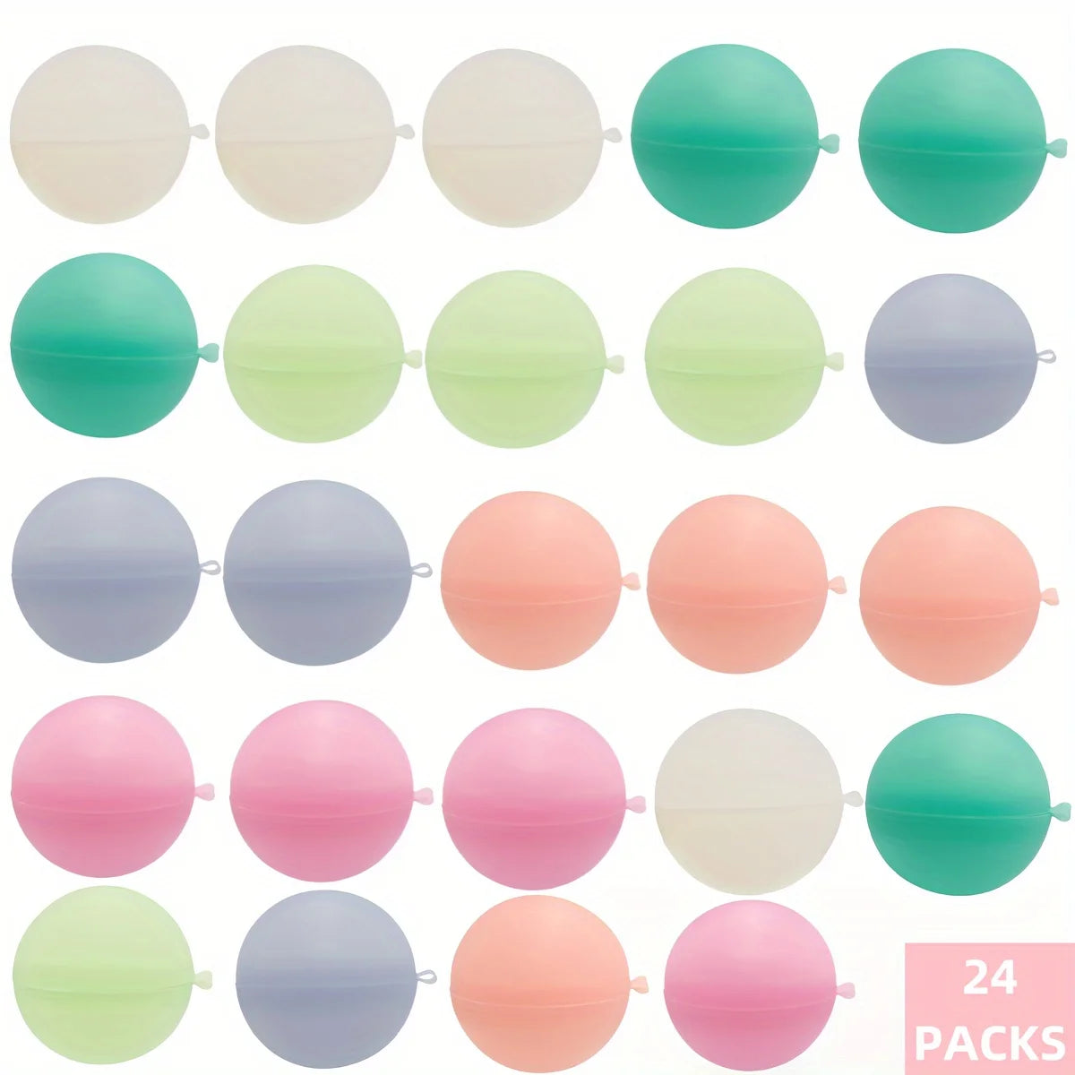 Reusable Water Balloons Toys Silicone Refillable Water Balls
