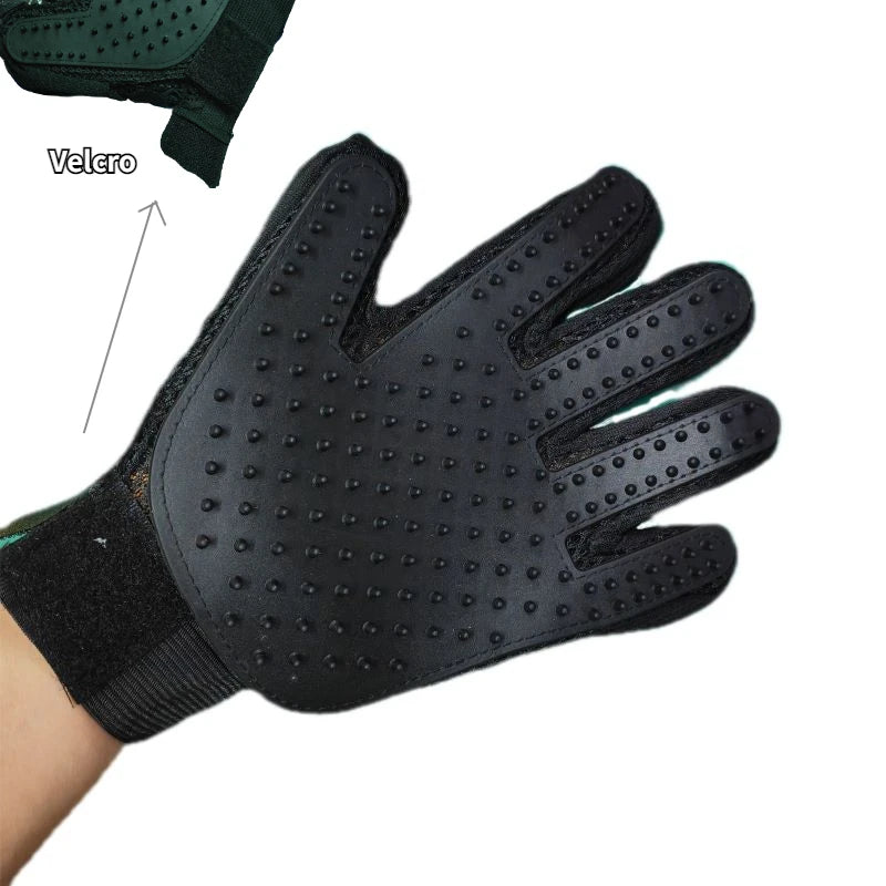 Pet Grooming Glove Hair Deshedding Brush