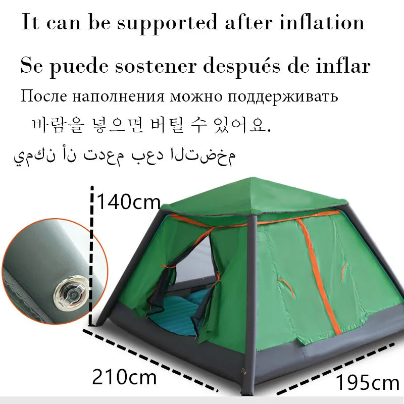 Inflatable Tent Folding Automatic Waterproof 2 3 4 People Air Tents