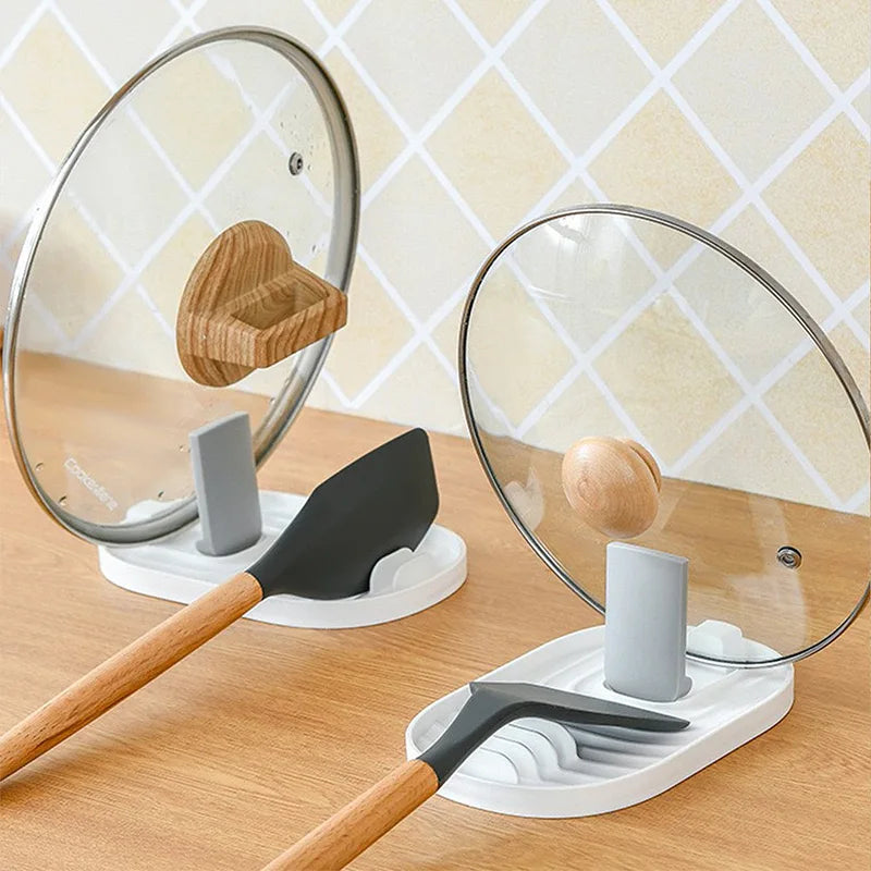 1pcs Polychrome Foldable Nordic Style Pot Holder Lid Shovel Storage Rack