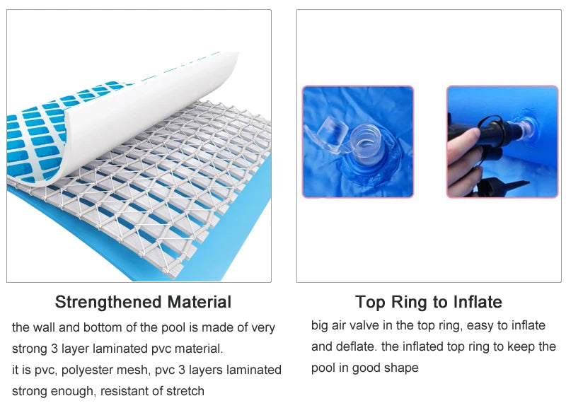 INTEX 6 8 10 feet summer swimming pool adult inflatable ring pool