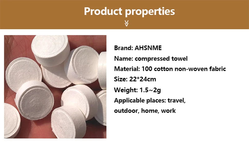 15PCS in Tube Compressed Towel 22 * 24cm