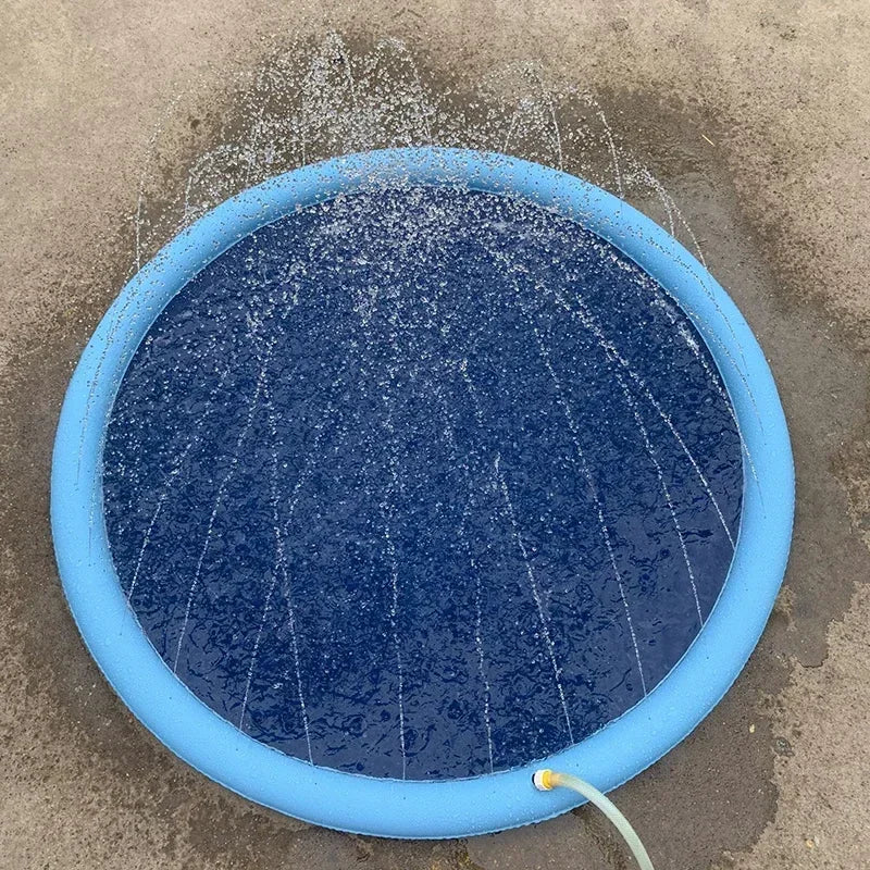170cm Summer Dog Toy Splash Sprinkler Pad Pet Swimming Pool