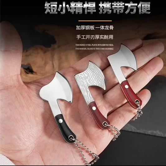 Mini Axe Knife Cutting Tool Gift Keychain Pendant