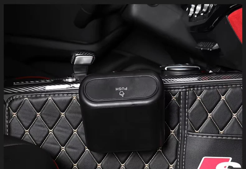 Car Trash Can (with Lid) Contains 60 (300) Garbage Bags Leak-proof.